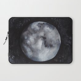 Black Galaxy Moon Laptop Sleeve