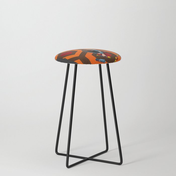 Danny Illustration Counter Stool