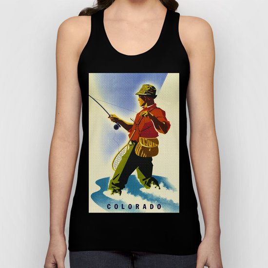 Colorado Fly Fishing Travel Unisex Tank Top