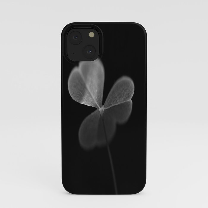 Oxalis in black and white iPhone Case