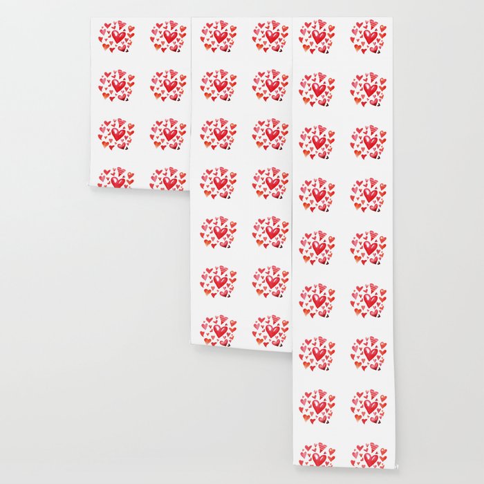 Valentine S Day Group Of Hearts Cute Gift Wallpaper By Bubltees