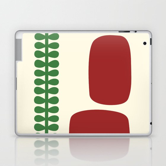 Minimal fern colorblock 1 Laptop & iPad Skin