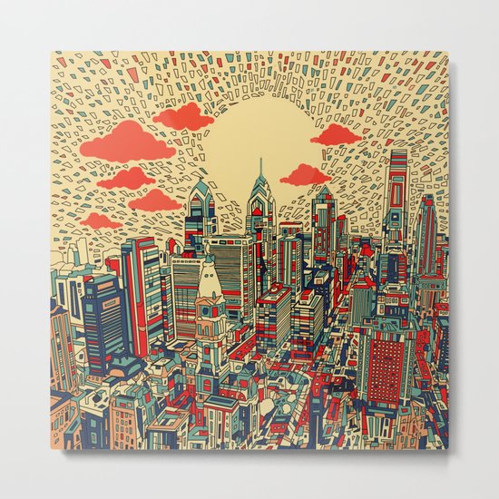 philadelphia city skyline Metal Print