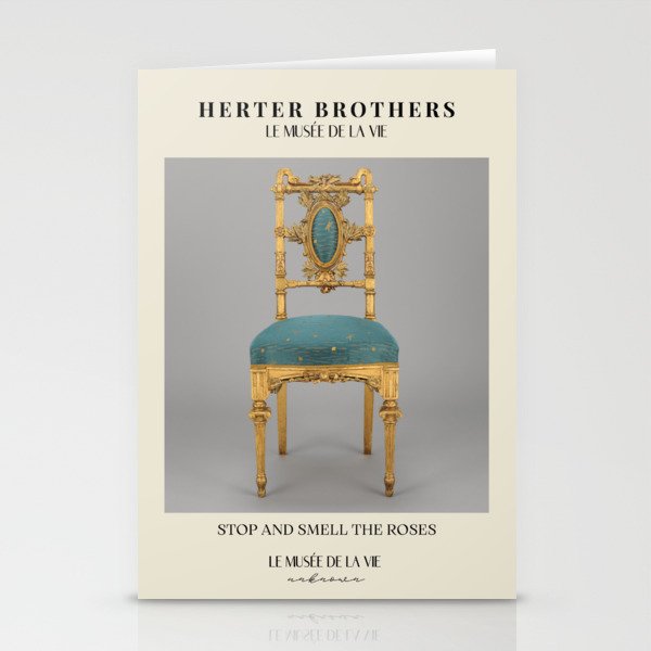 Vintage designer chair | Inspirational quote 24 Stationery Cards