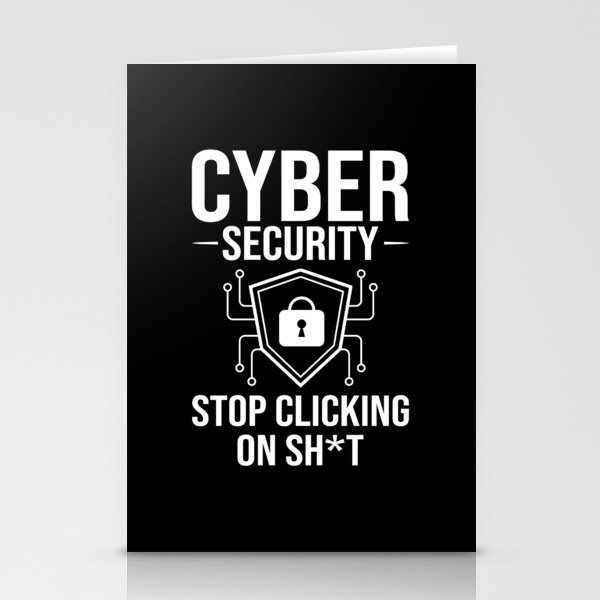 Cyber Security Analyst Engineer Computer Training Stationery Cards