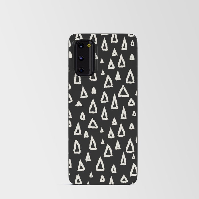 Bohemian Triangles - Black and White Android Card Case