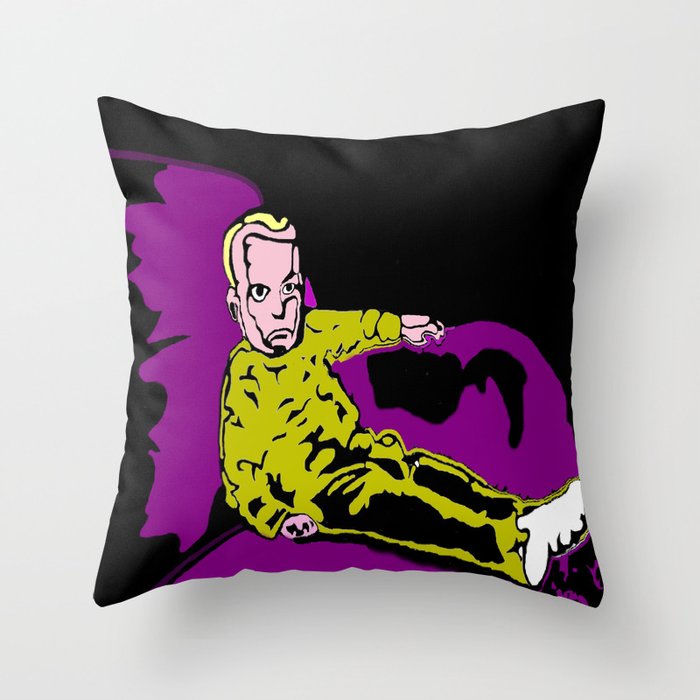 The Angry Baby Throw Pillow