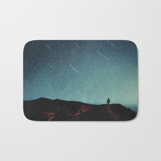 night of falling stars Bath Mat