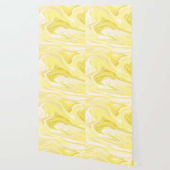 Cute Yellow Marble Wallpaper By Createdprototype Society6
