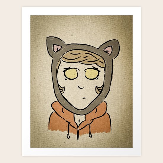 Little Red Art Print