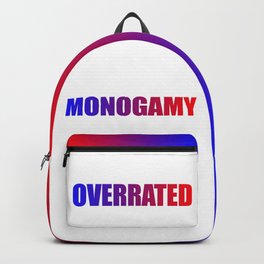 monogamy... overrated Backpack