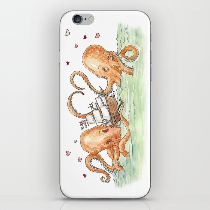 Octopus Valentine  iPhone Skin