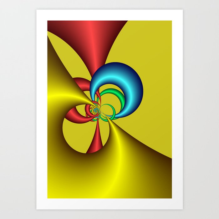 fractal design -52- Art Print