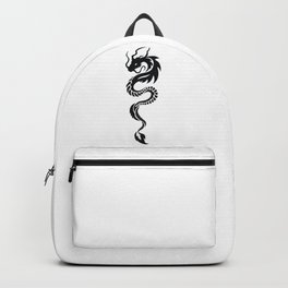 Dragon Backpack | Graphite, Pop Art, Black, Black And White, Digital, Art, Dragon, Graphicdesign, Forme, Mystic 