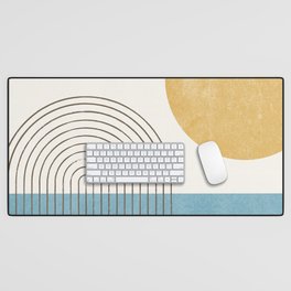 Sunny ocean Desk Mat