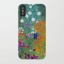 Gustav Klimt Flower Garden iPhone Case