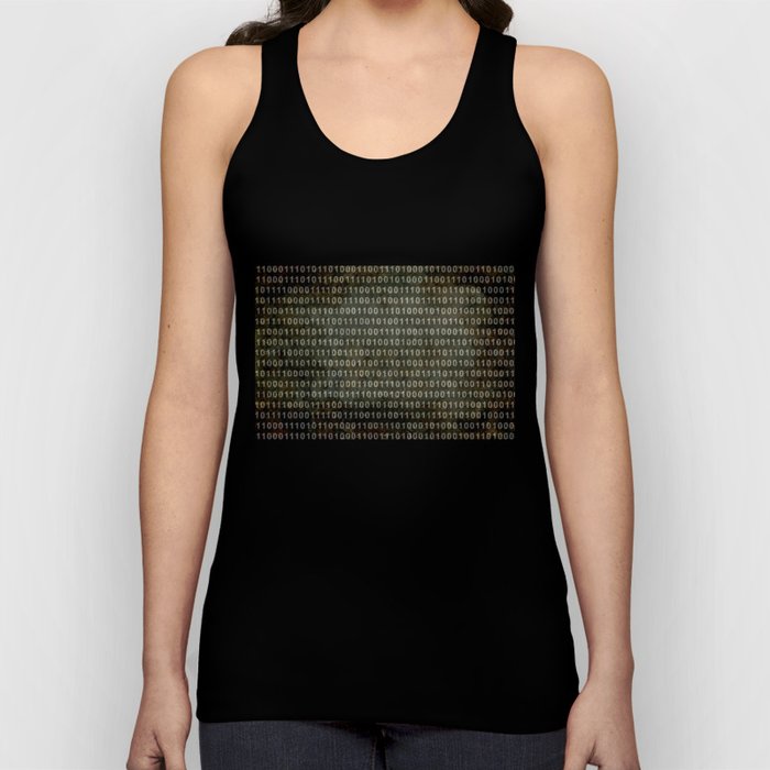 The Binary Code - Distressed textured version Tank Top