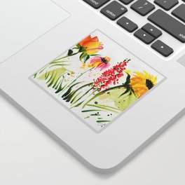 flower field Sticker