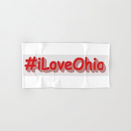 "#iLoveOhio " Cute Design. Buy Now Hand & Bath Towel