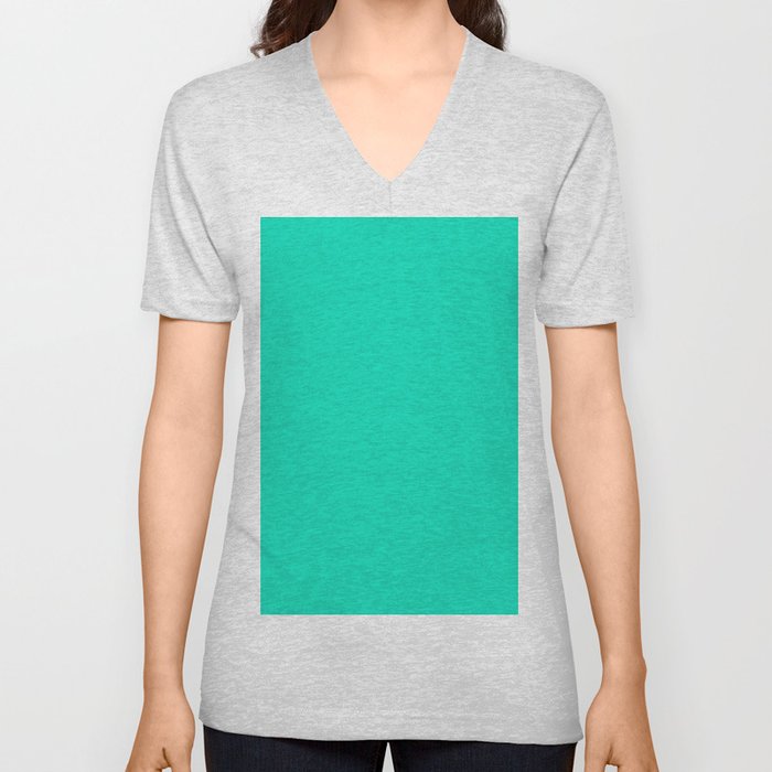 Minty Morning V Neck T Shirt