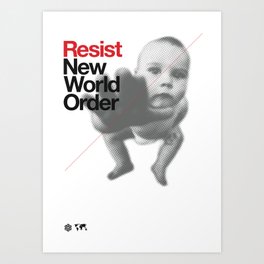 Resist Art Print | Graphic Design, Typography, Political, Illustration 