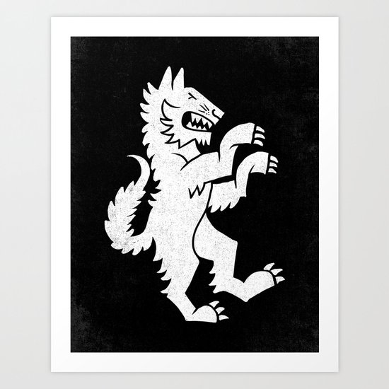 WHITE TIGER Art Print