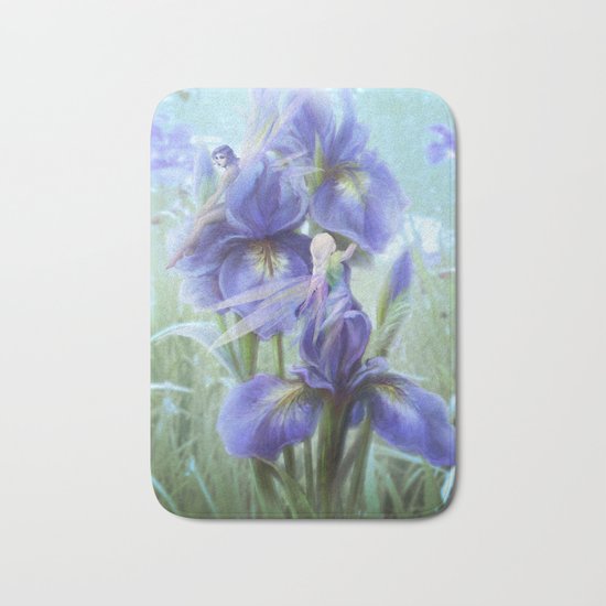 Imagine - Fantasy iris fairies Bath Mat