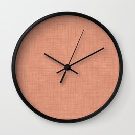 Textured coral "soothing coral". Wall Clock