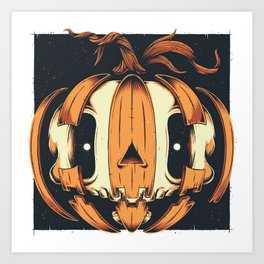 Jack-'o'Skull Art Print