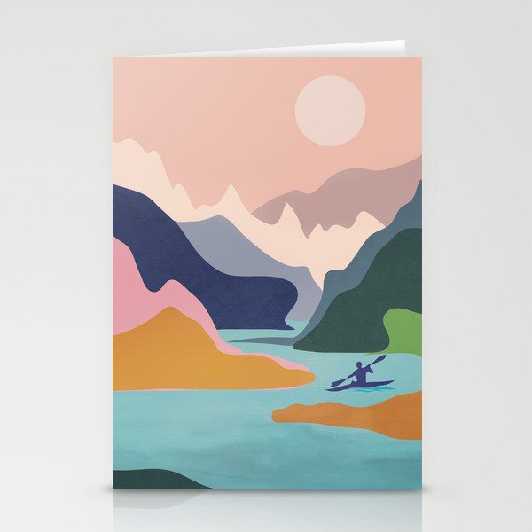 River Canyon Kayaking Stationery Cards