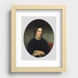 Harriet Beecher Stowe Portrait - Alanson Fisher Recessed Framed Print