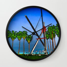 The Ghosts of Venice Beach Wall Clock