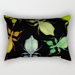 Leaf Insect Pattern Rectangular Pillow