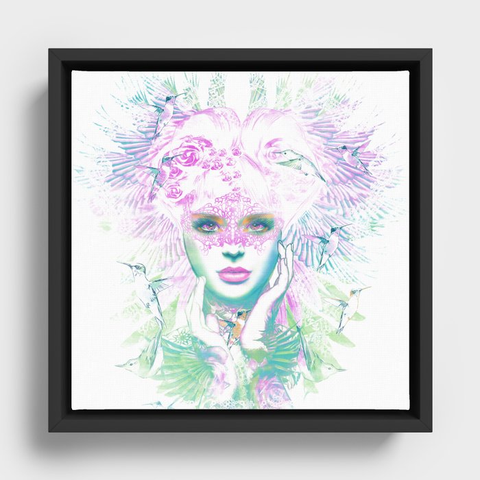 queen of paradise Framed Canvas