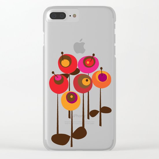 Summer Joy Clear iPhone Case