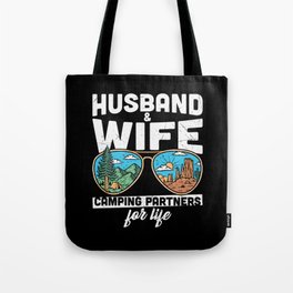 Husband And Wife Camping Partners For Life Tote Bag