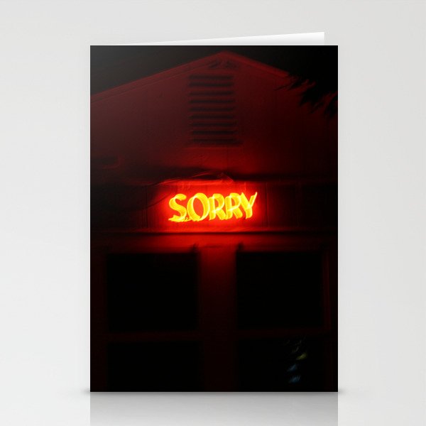 Sorry Stationery Cards