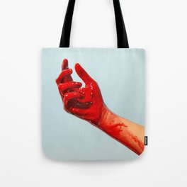 Bloody Hand Tote Bag