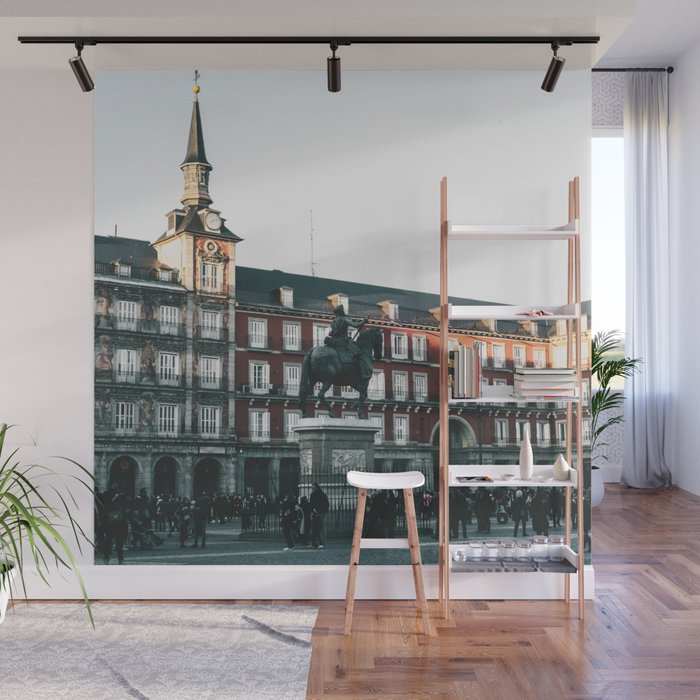 Spain Photography - Historical Landmark In Madrid Wall Mural
