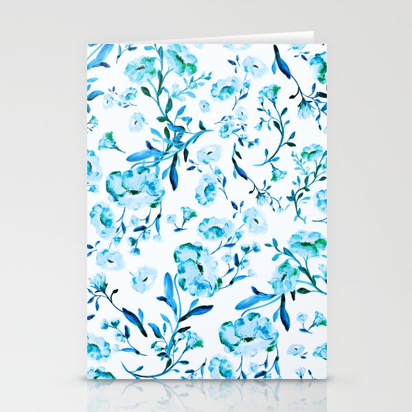 Snow flowers - series 2 Stationery Cards