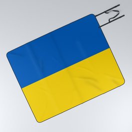 Ukrainian flag of Ukraine on all products  Picnic Blanket