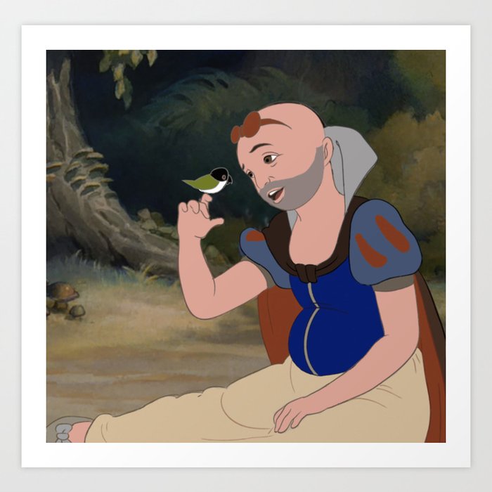 Beautiful Snow White Art Print