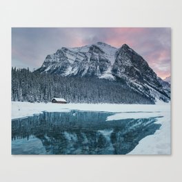 Sunset at Lake Louise Canvas Print