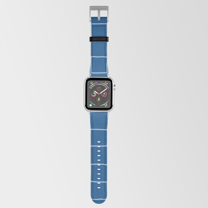 Navy Blue Checkered Tiles Apple Watch Band