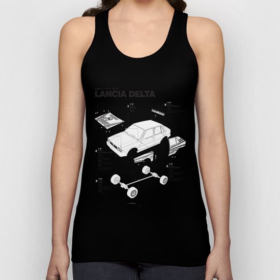 Lancia Delta History Model Kit in the WRC Unisex Tank Top