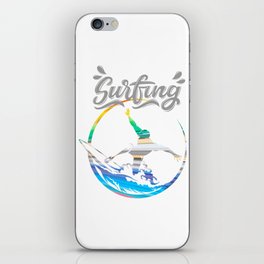 surfing iPhone Skin