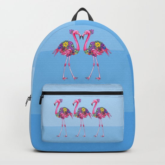 A Small Flock of Flamingos Backpack