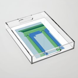 Ionic Entablature in Green Acrylic Tray