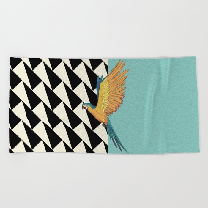 Parrot Pattern Beach Towel