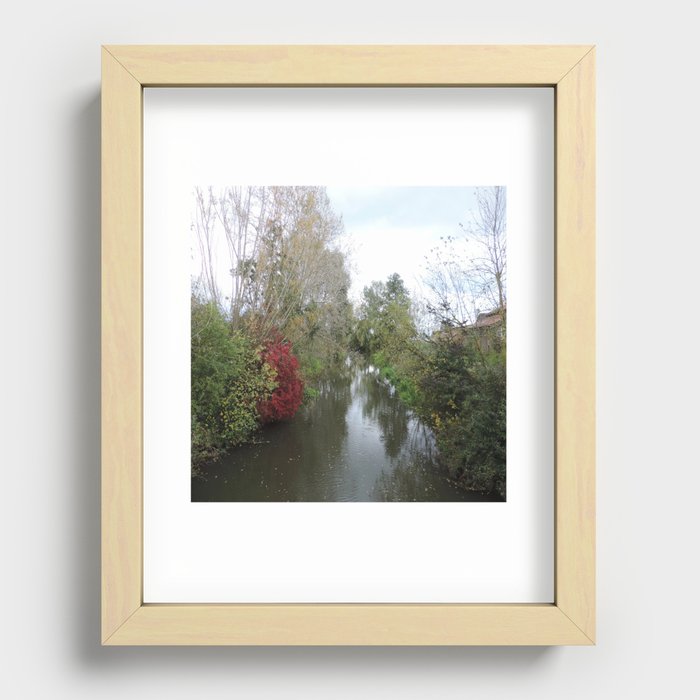 View Of A River Recessed Framed Print